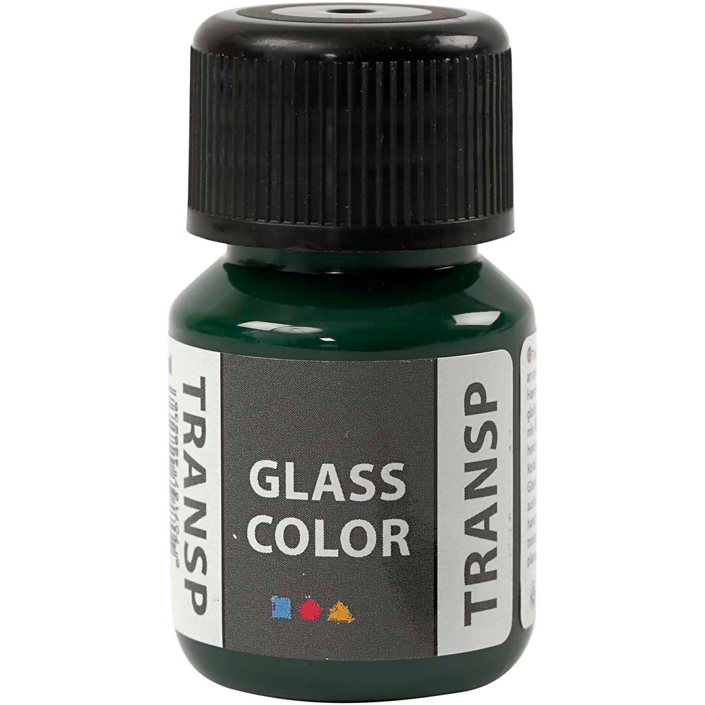 Glass Color Transparent, brilliant green, 30 ml/ 1 bottle
