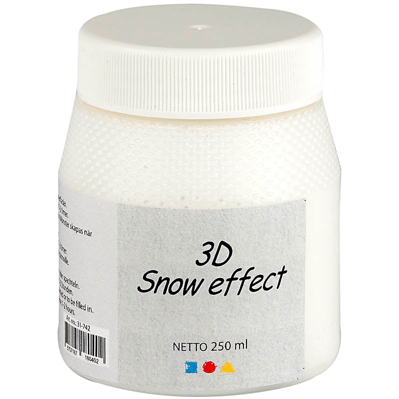 3D Snow Paste, white, 250 ml/ 1 tub