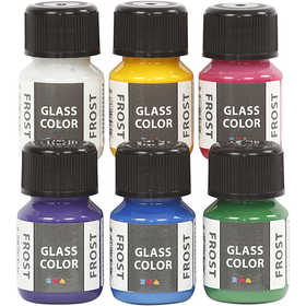 Glass Color Frost, diverse kleuren, 6x30 ml/ 1 doos [HOB-31760]