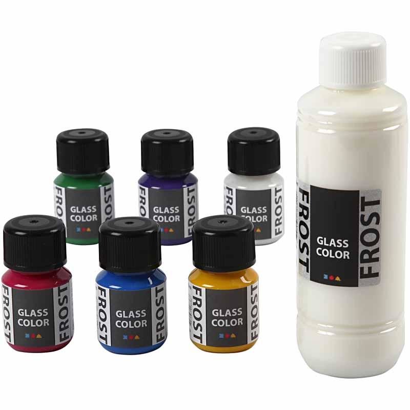 Glass Color Frost, diverse kleuren, 6x30 ml/ 1 doos