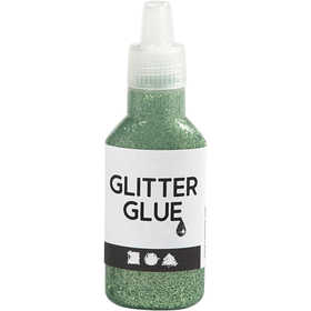 Glitterlijm, groen, 25 ml/ 1 fles [HOB-318240]