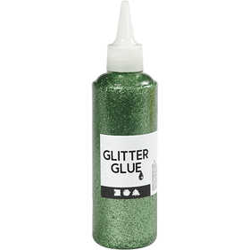 Glitterlijm, groen, 118 ml/ 1 fles [HOB-31824]