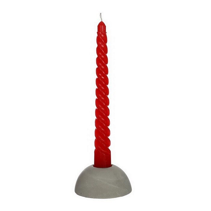 Kaarsen gedraaid rood 19cm hoog (4 st.) [IFS-32231]