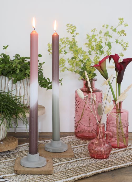 Bloemenvaasje Porto Ø7,5cm en 14,5cm hoog Roze (12 st.) [IFS-29741]