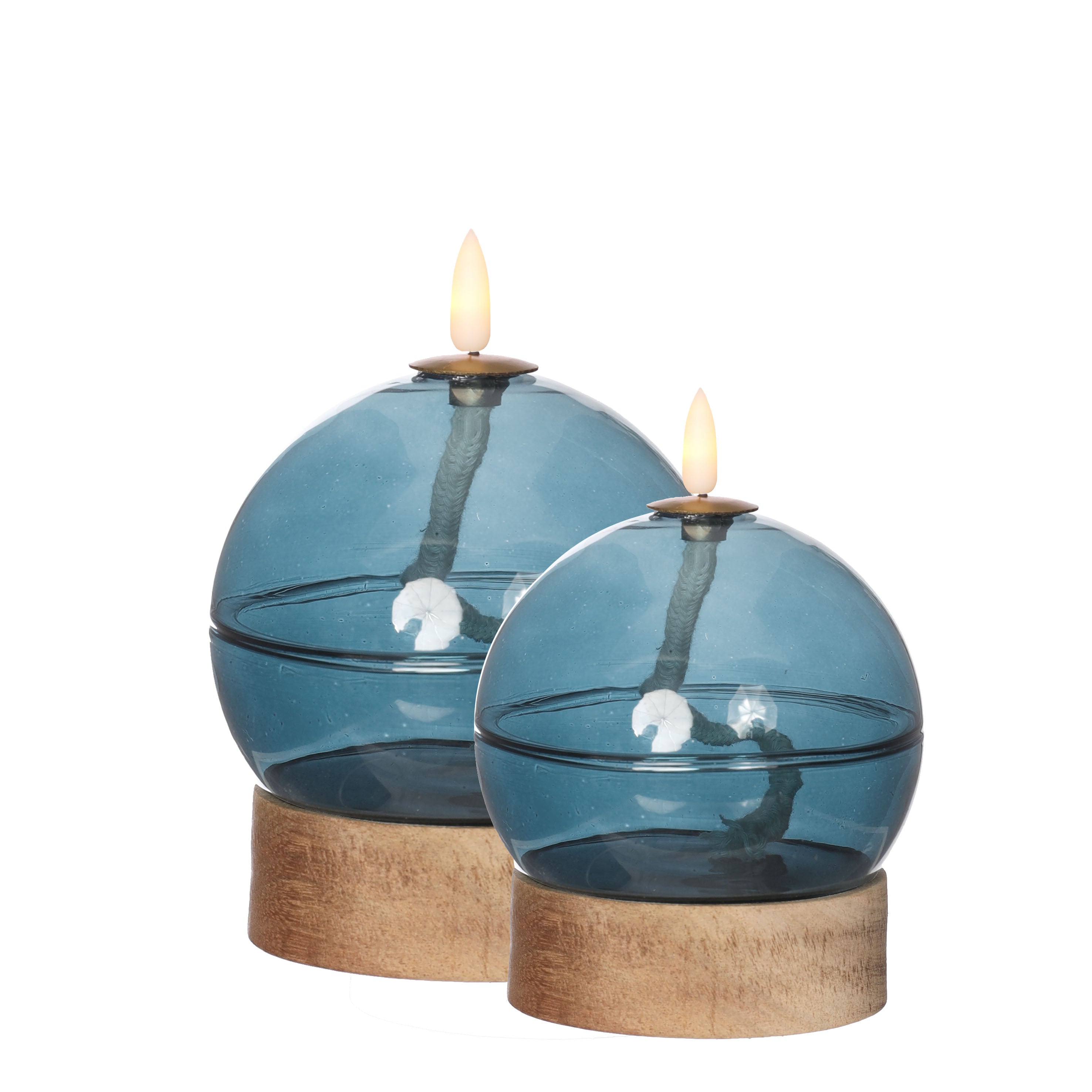 Led olielamp h13,5 Ø10 cm donkerblauw (1 st) [IFS-32807]