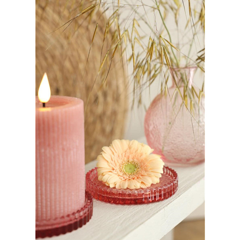 Glazen schaaltjes Kate Ø10 h.6,5 cm roze set 4 (6 stuks) [IFS-34101]