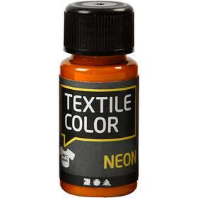 Textielkleur, neon oranje, 50 ml/ 1 fles [HOB-342130]
