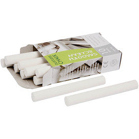 Schoolbordkrijt, L: 8 cm, d 10 mm, wit, 10x10 stuk/ 1 doos [HOB-34475]