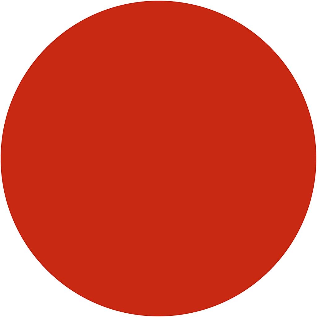 Waterverf, H: 16 mm, d 44 mm, rood, 6 stuk/ 1 doos [HOB-34481]