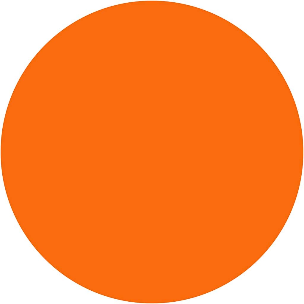 Waterverf, H: 16 mm, d 44 mm, oranje, 6 stuk/ 1 doos [HOB-34489]