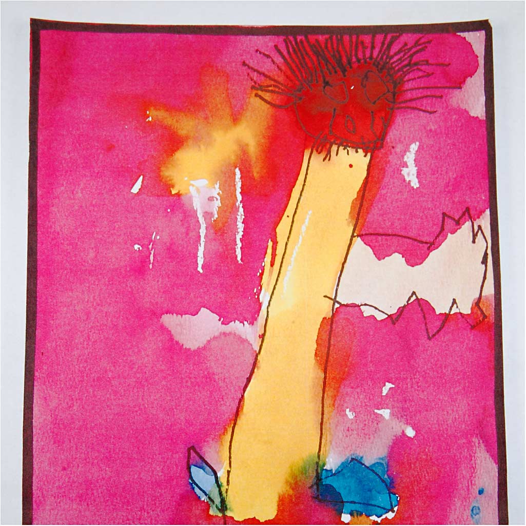 Waterverf, H: 16 mm, d 44 mm, diverse kleuren, 1 set [HOB-34499]