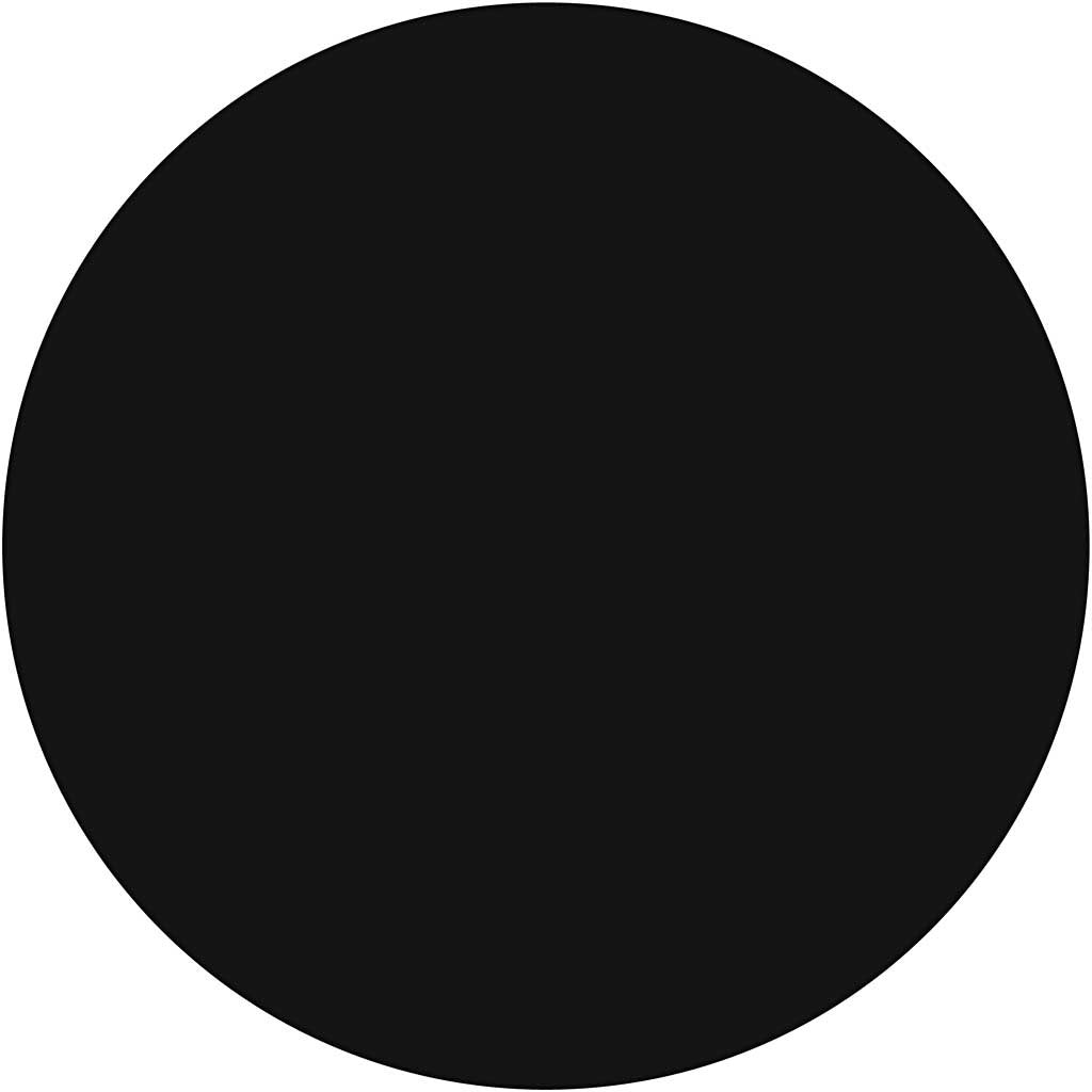 Waterverf, H: 19 mm, d 57 mm, zwart, 6 stuk/ 1 doos [HOB-34588]