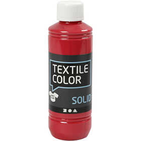 Textielkleur, dekkend, rood, 250 ml/ 1 fles [HOB-34616]