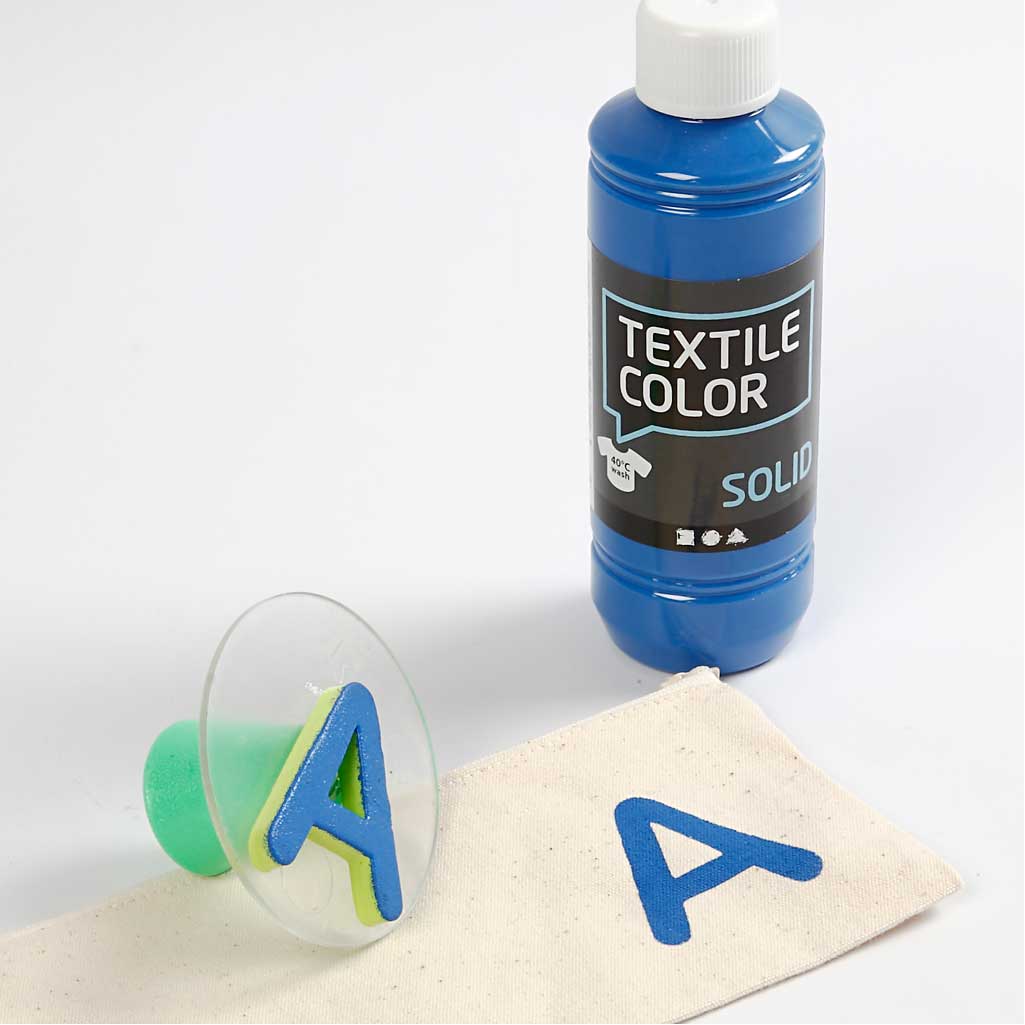 Textielkleur, dekkend, diverse kleuren, 12x250 ml/ 1 doos [HOB-34626]