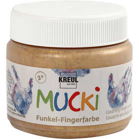 Mucki Vingerverf, goud metallic, 150 ml/ 1 Doosje [HOB-34751]