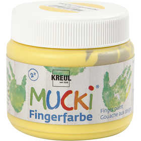 Mucki Vingerverf, geel, 150 ml/ 1 Doosje [HOB-34759]