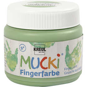 Mucki Vingerverf, groen, 150 ml/ 1 Doosje [HOB-34762]
