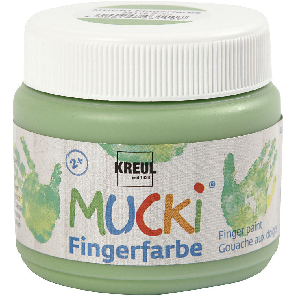 Mucki Vingerverf, groen, 150 ml/ 1 Doosje [HOB-34762]