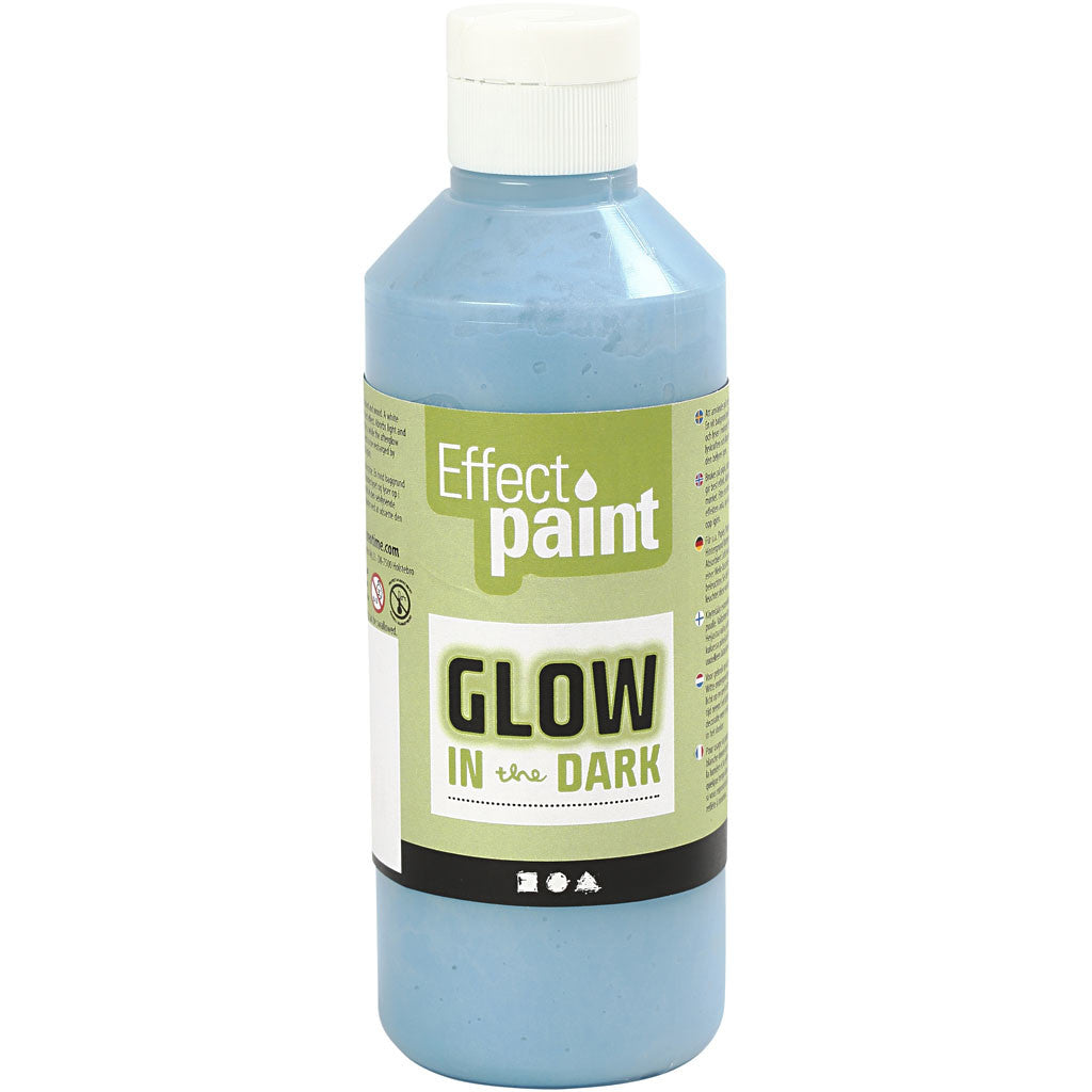 Glow in the Dark, fluorescerende lichtblauw, 250 ml/ 1 fles [HOB-34930]