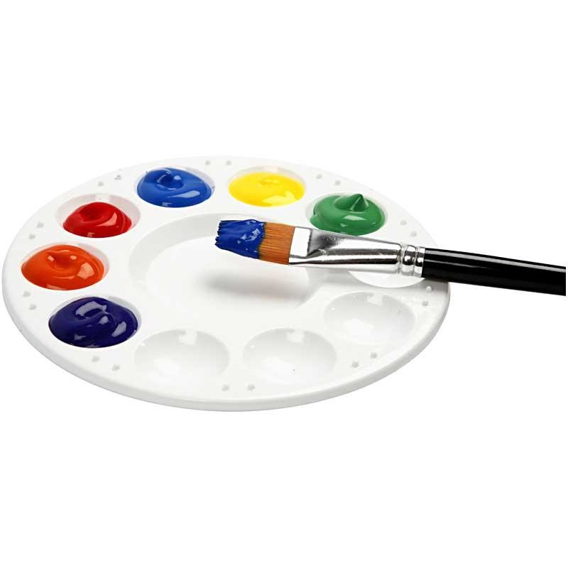 Acryl Verf, semi-glanzend, semi-transparant, primair rood, 500 ml/ 1 fles [HOB-35404]