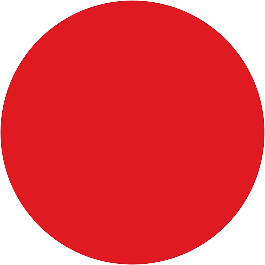 Acryl Verf, semi-glanzend, semi-transparant, primair rood, 500 ml/ 1 fles [HOB-35404]