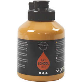 Acryl Verf, semi-glanzend, dekkend, ochre, 500 ml/ 1 fles [HOB-35420]
