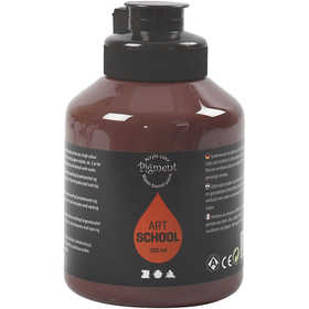 Acryl Verf, semi-glanzend, dekkend, burnt umber, 500 ml/ 1 fles [HOB-35426]