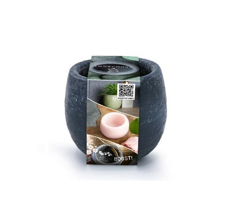 Aroma schaal light donker grijs Lavender geur Ø9x8 cm (6 stuks) [IFS-36213]