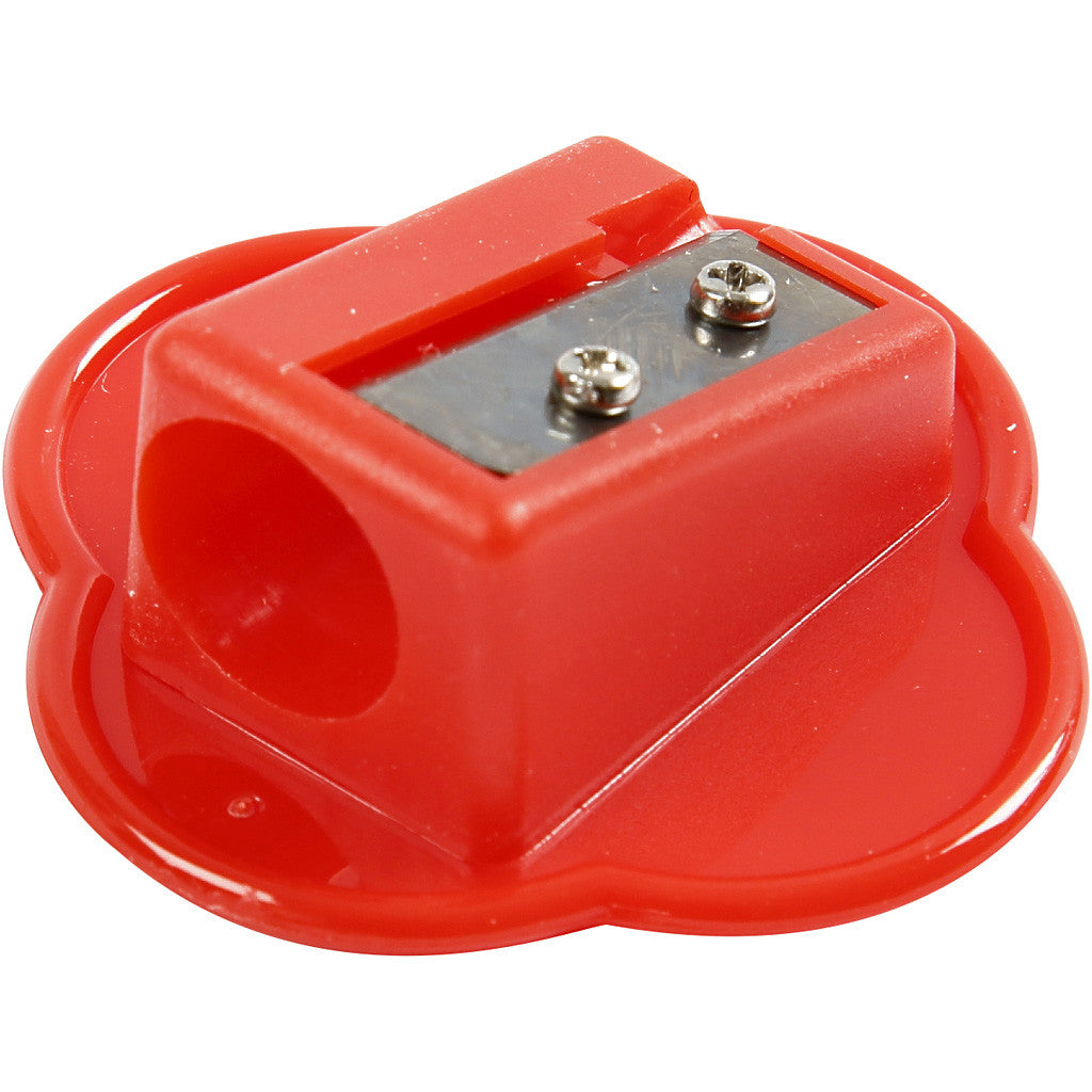 Kleurpotloden, L: 10,5 cm, dikte 13 mm, vulling 6 mm, diverse kleuren, 6 stuk/ 1 doos [HOB-37294]