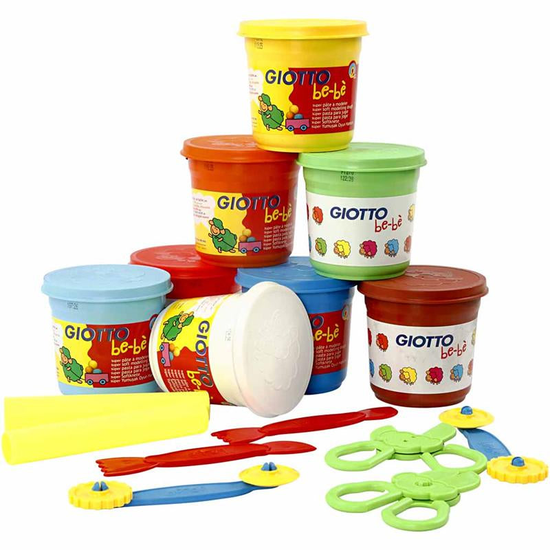 Modelling Clay, assorted colours, 8x220 g