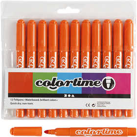 Colortime stiften, lijndikte 5 mm, oranje, 12 stuk/ 1 doos [HOB-37338]
