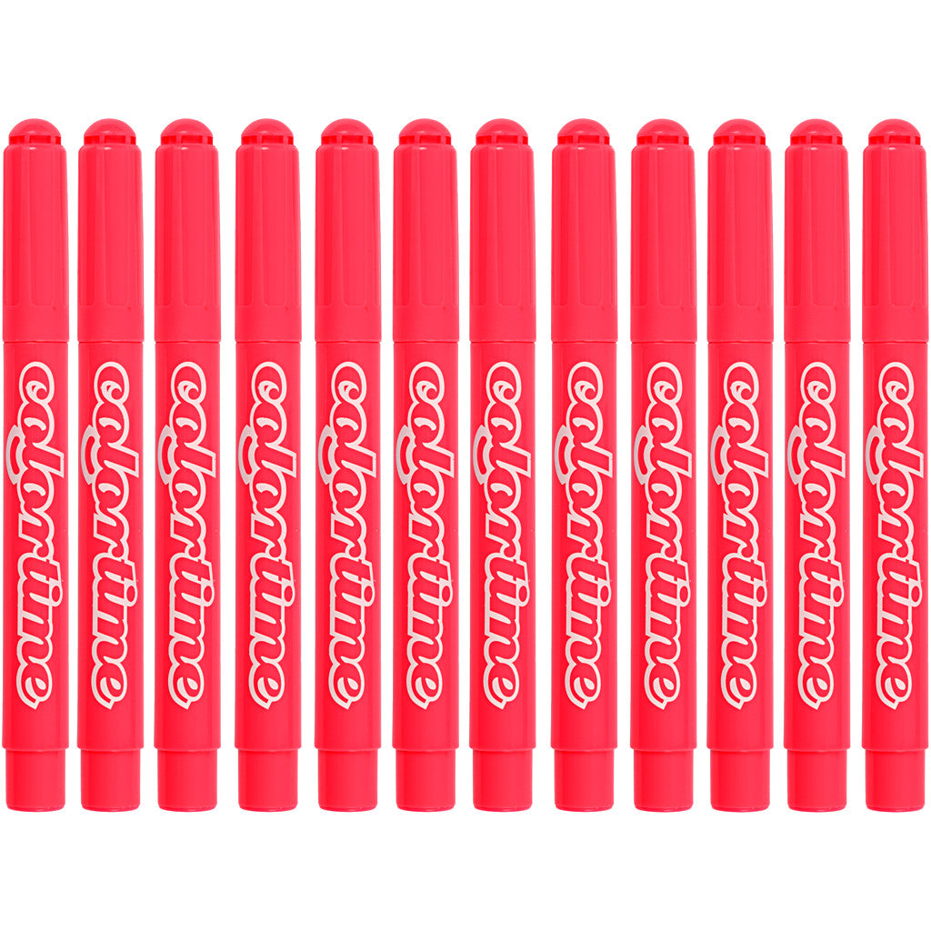 Colortime stiften, lijndikte 5 mm, roze, 12 stuk/ 1 doos [HOB-37339]