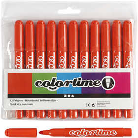 Colortime stiften, lijndikte 5 mm, donkeroranje, 12 stuk/ 1 doos [HOB-37351]
