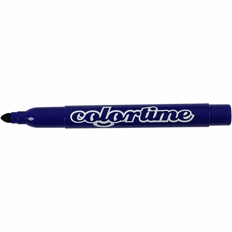 Colortime stiften, lijndikte 5 mm, donkerblauw, 12 stuk/ 1 doos [HOB-37355]
