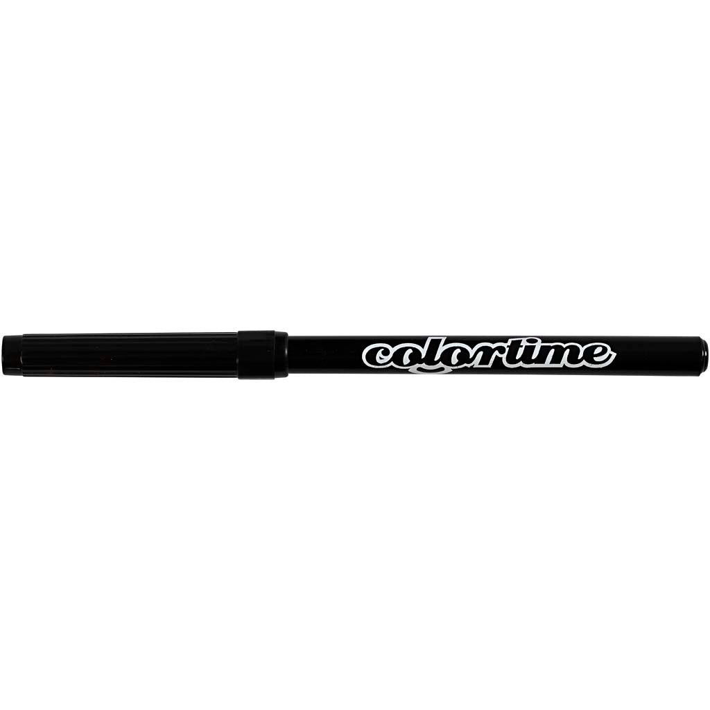 Colortime stift, lijndikte: 2 mm, zwart, 18stuks [HOB373561]