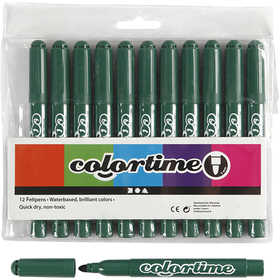 Colortime stiften, lijndikte 5 mm, groen, 12 stuk/ 1 doos [HOB-37358]