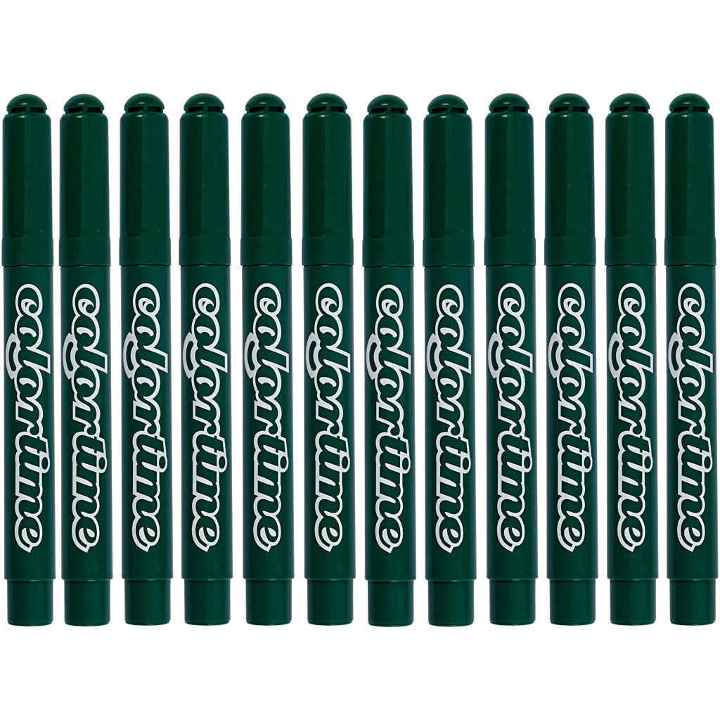 Colortime stiften, lijndikte 5 mm, groen, 12 stuk/ 1 doos [HOB-37358]