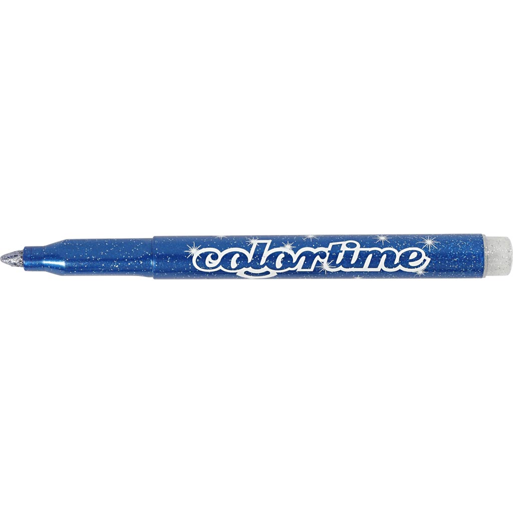 Colortime glitterstiften, lijndikte: 4,2 mm, diverse kleuren, 12stuks [HOB37371]