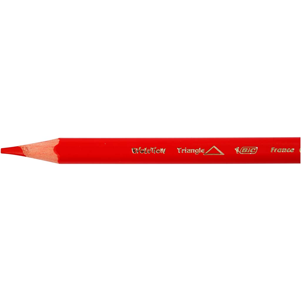 BIC Evolution Kleurpotloden, L: 14 cm, vulling 5 mm, diverse kleuren, 12 stuk/ 1 doos [HOB-37597]