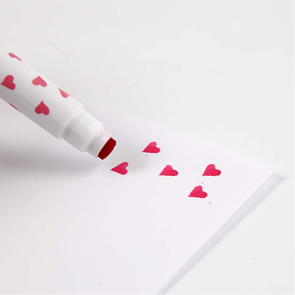 Stempelstiften, diverse kleuren, 8 stuk/ 1 doos [HOB-37985]