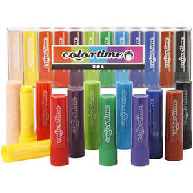 Soft Color Stick, L: 8 cm, diverse kleuren, 12 stuk/ 1 doos [HOB-38135]