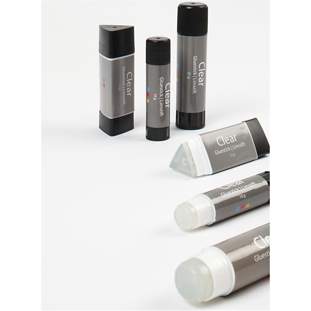 Transparante Lijmstift, rond, 10 gr, 1 stuk [HOB-39041]