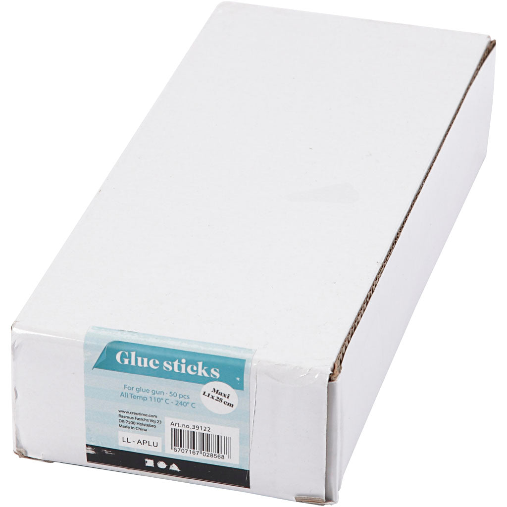 Lijmpistool vullingen Maxi, L: 25 cm, d 11 mm, 50 stuk/ 1 doos [HOB-391225]