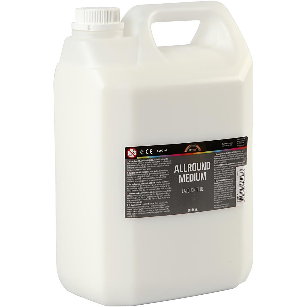 Allround medium lijmlak, 5000 ml/ 1 fles [HOB-39214]