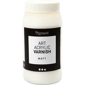 Art Acrylic Vernis, mat transparant, wit, 500 ml/ 1 Doosje [HOB-39280]