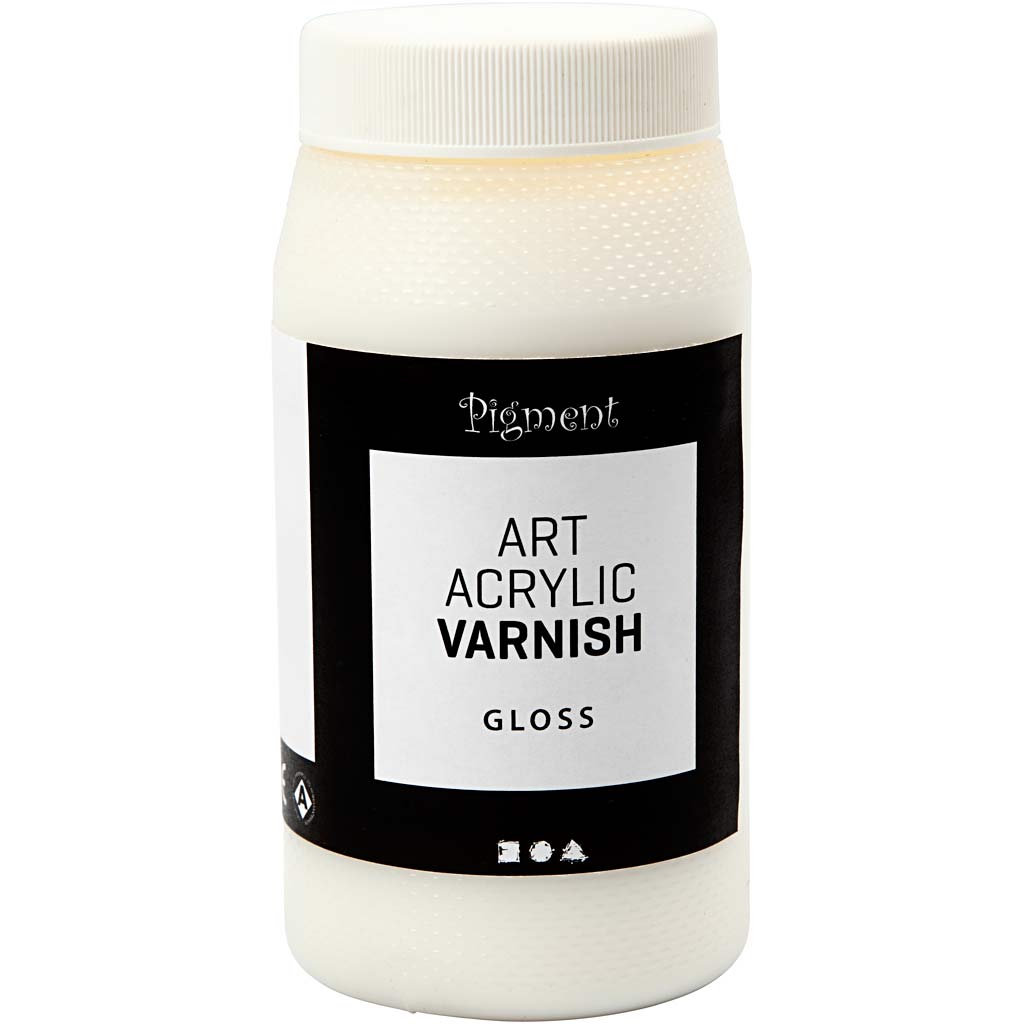 Art Acrylic Vernis, transparant glans, wit, 500 ml/ 1 Doosje [HOB-39282]