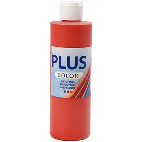 Plus Color Acrylverf, brilliant red, 250 ml/ 1 fles [HOB-39427]