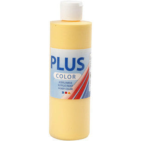 Plus Color Acrylverf, crocus yellow, 250 ml/ 1 fles [HOB-39434]