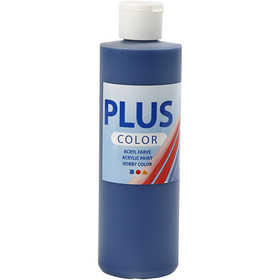 Plus Color Acrylverf, marineblauw, 250 ml/ 1 fles [HOB-39458]
