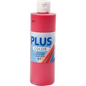 Plus Color Acrylverf, primair rood, 250 ml/ 1 fles [HOB-39473]